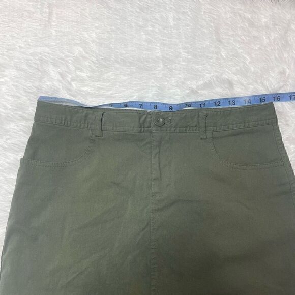 Mario Serrani Italy Skort Built in Shorts Skirt Mini Stretch Sz M Army Green - Picture 3 of 6